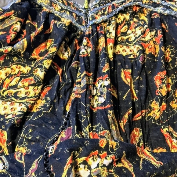 Free People Garden Party Maxi Top Dress Tunic Floral Print - Picture 6 of 10